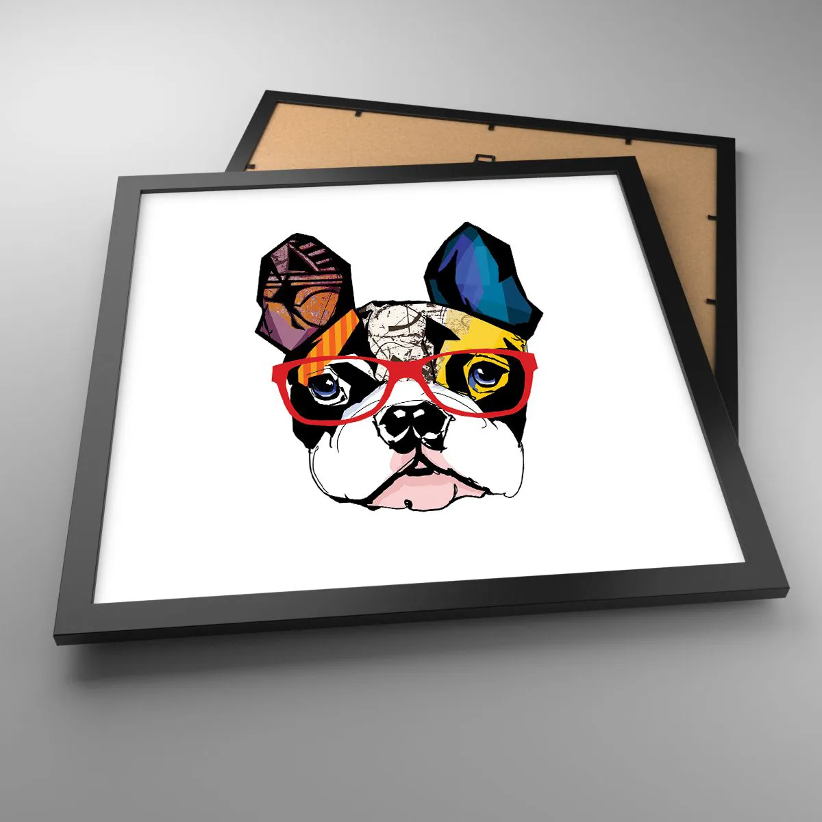 Plakát v černém rámu - Intelektuál - 40x40 cm