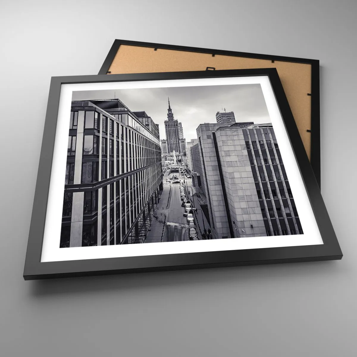 Poster in einem schwarzem Rahmen - Warschauer Tal - 40x40 cm