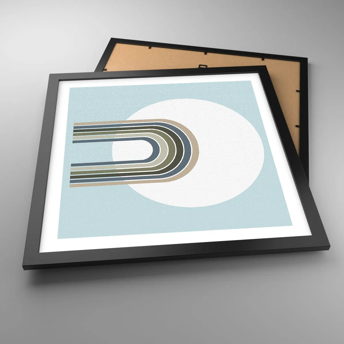 Poster in cornice nera - Attrazione irresistibile - 40x40 cm