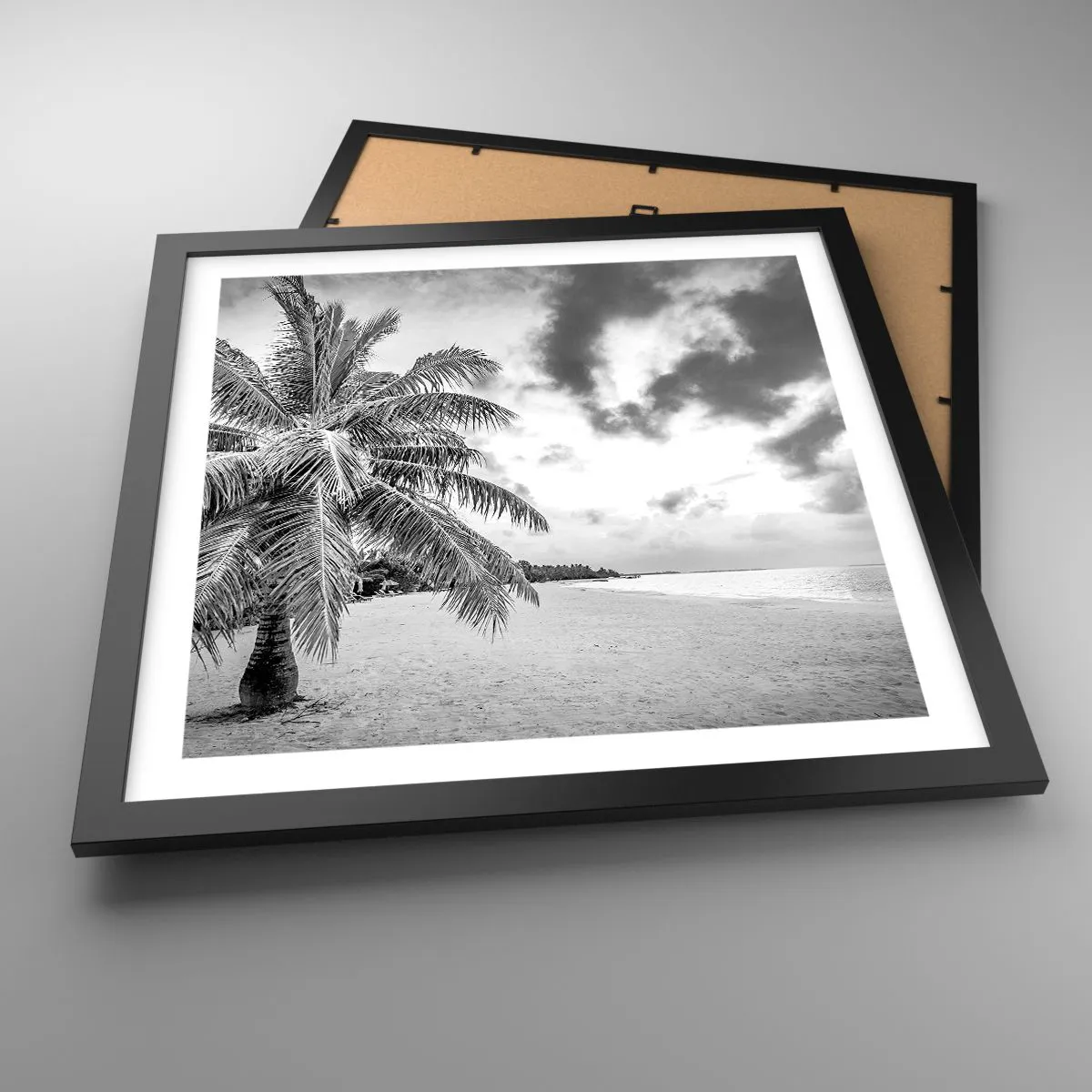 Affisch i svart ram - När du längtar efter ensamheten... - 40x40 cm