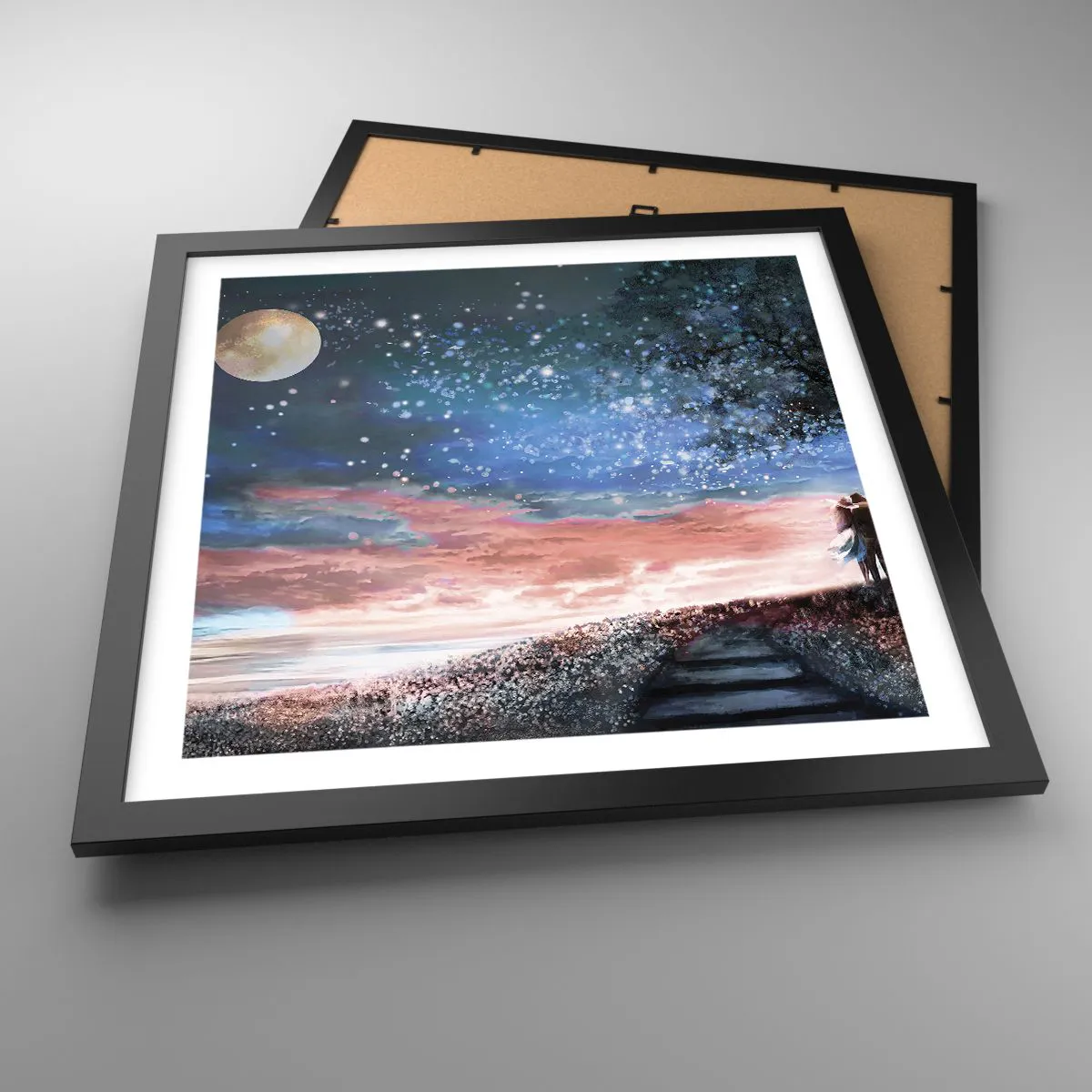 Plakat i sort ramme - En stjernepræstation - 40x40 cm