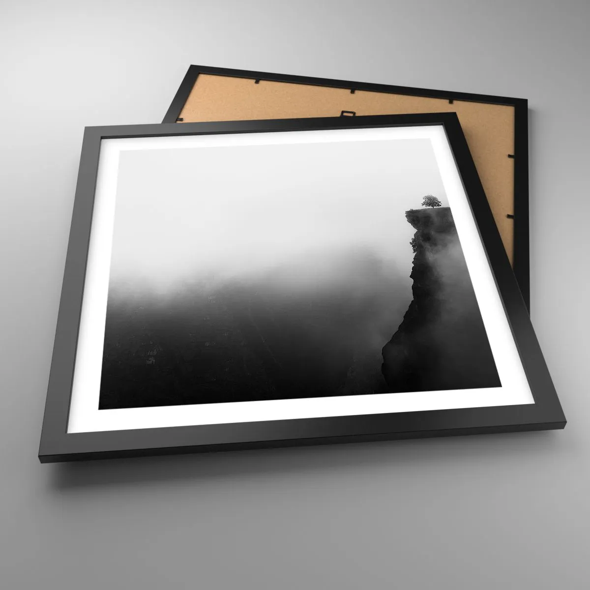 Poszter fehér keretben - A világ peremén - 40x40 cm