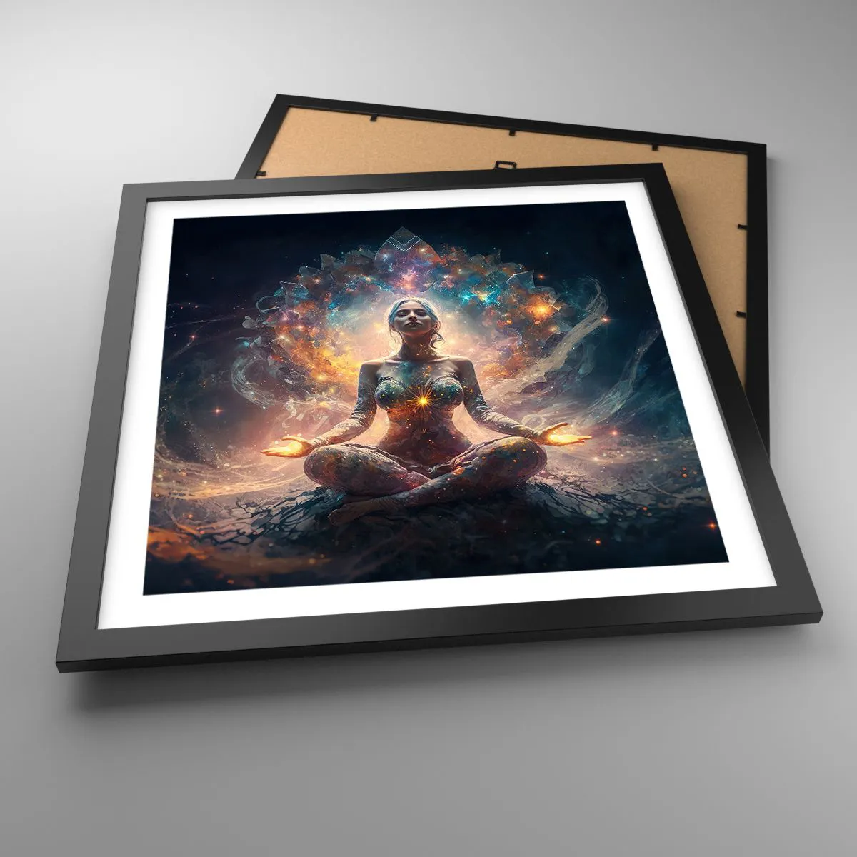 Poster in black frame - Good Energy Flow - 40x40 cm