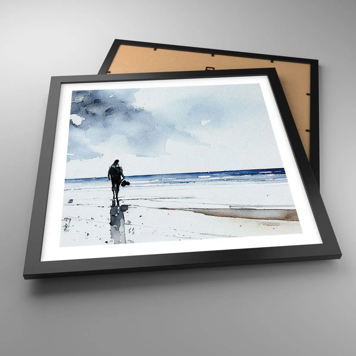 Plagát v čiernom ráme - Rozhovor s morom - 40x40 cm