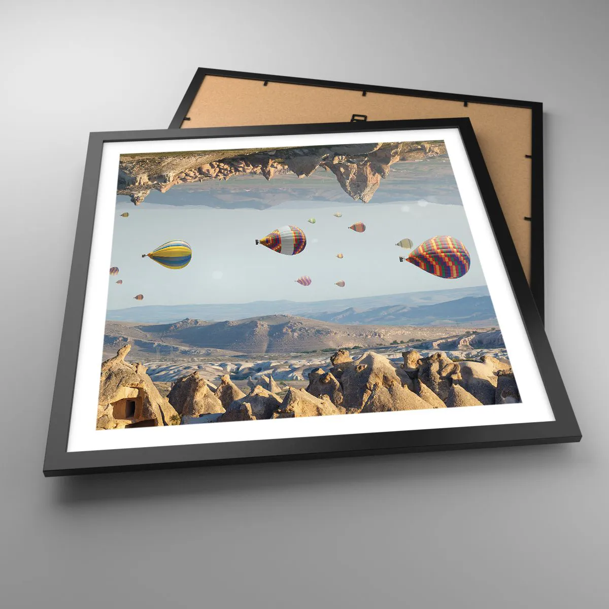 Poster in black frame - Here Everything Is Possible - 50x50 cm