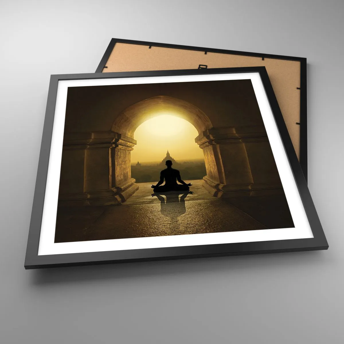 Poster in cornice nera - Armonia completa - 50x50 cm