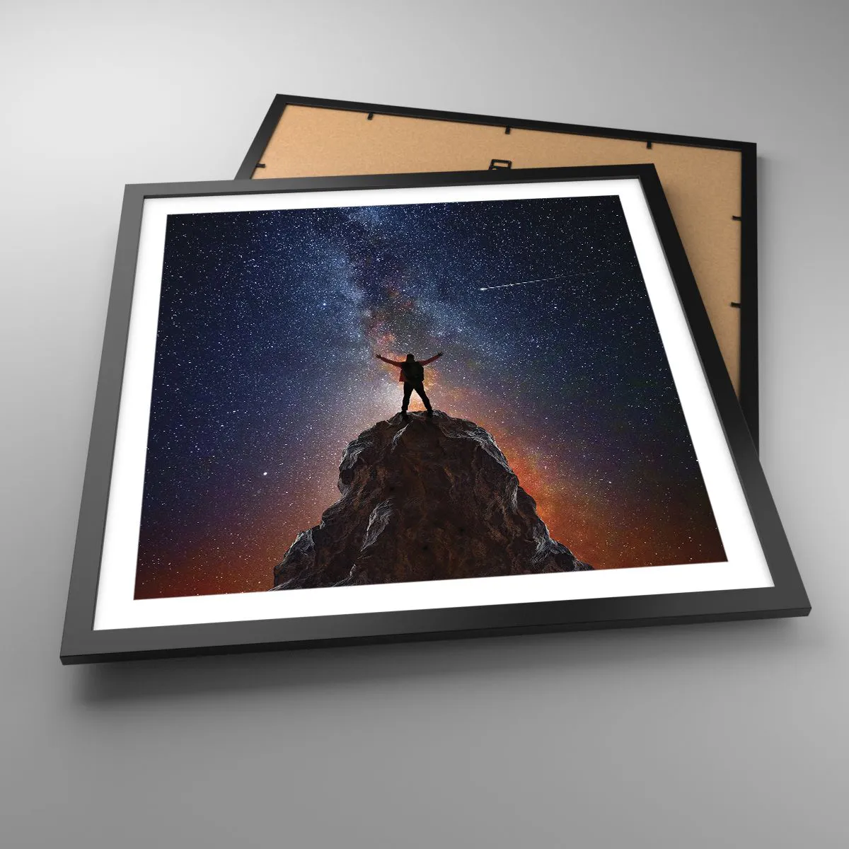 Affiche dans un cadre noir - Poster - Le force est avec moi! - 50x50 cm