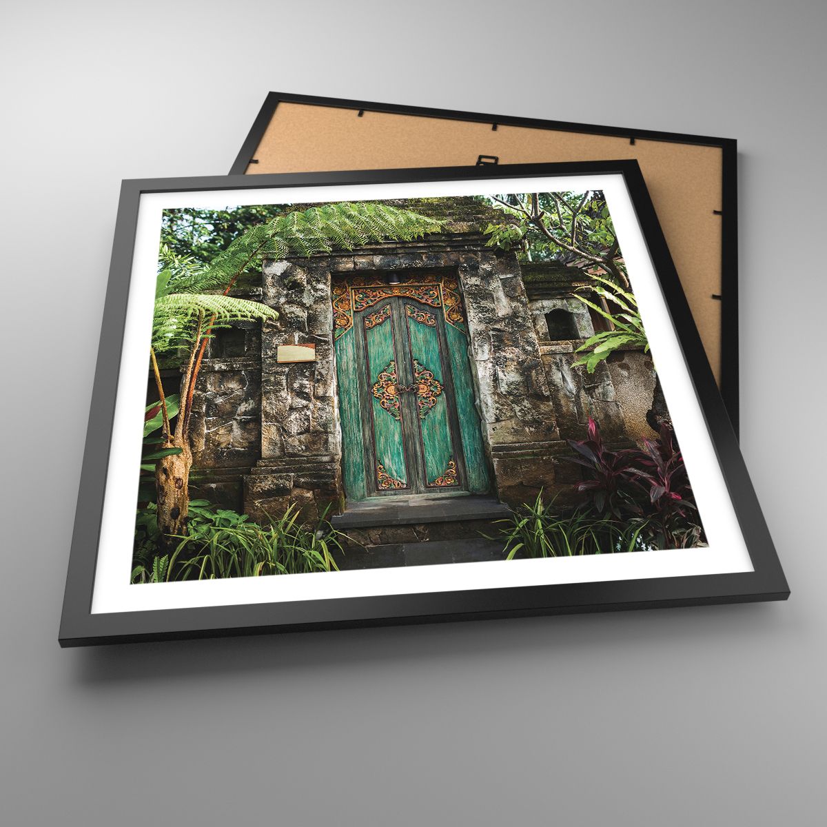 Poster Tür Mit Ornament, Poster Die Architektur, Poster Geheimnis, Poster Bali-Insel, Poster Indonesien