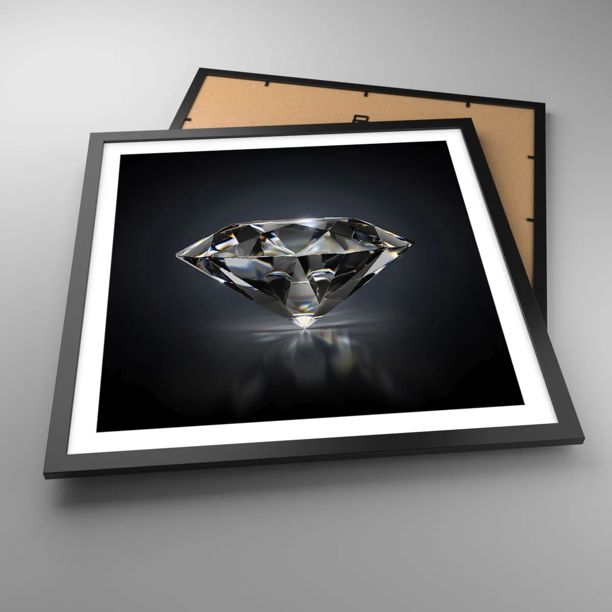 Plakát v černém rámu - Best girls friend - 50x50 cm