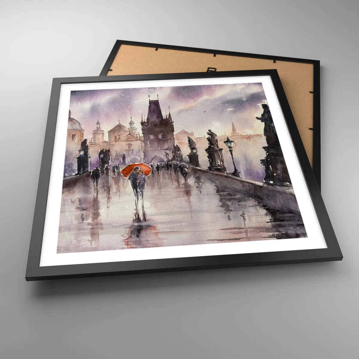 Plakát v černém rámu - Lidé se nemění - 50x50 cm