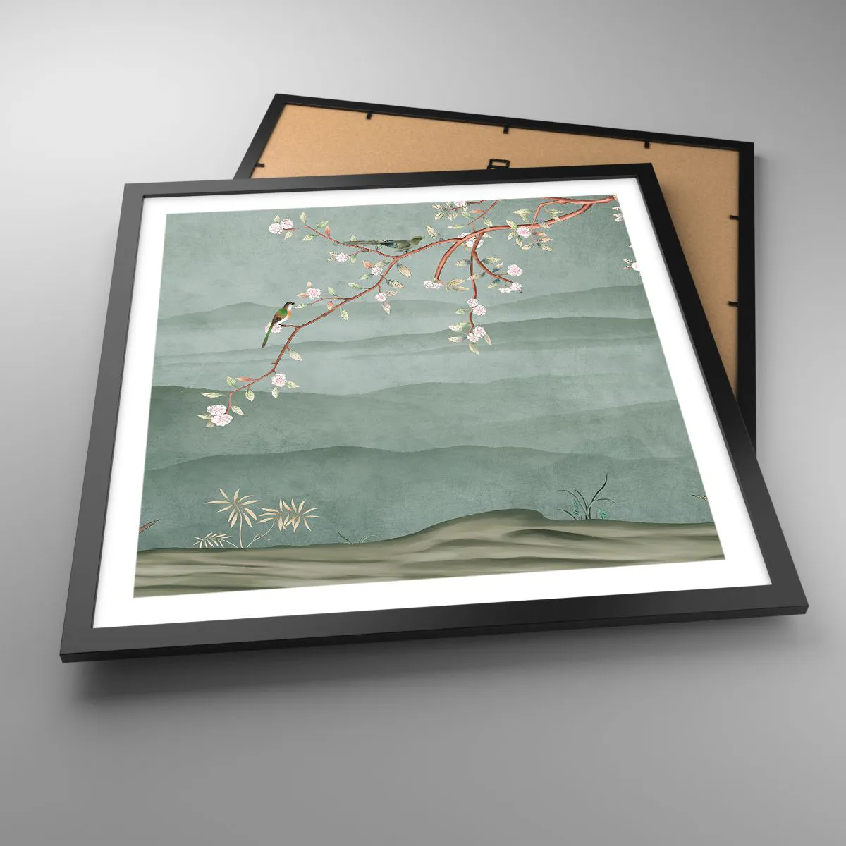 Poszter fehér keretben - Tavasz, ah, te vagy az - 50x50 cm