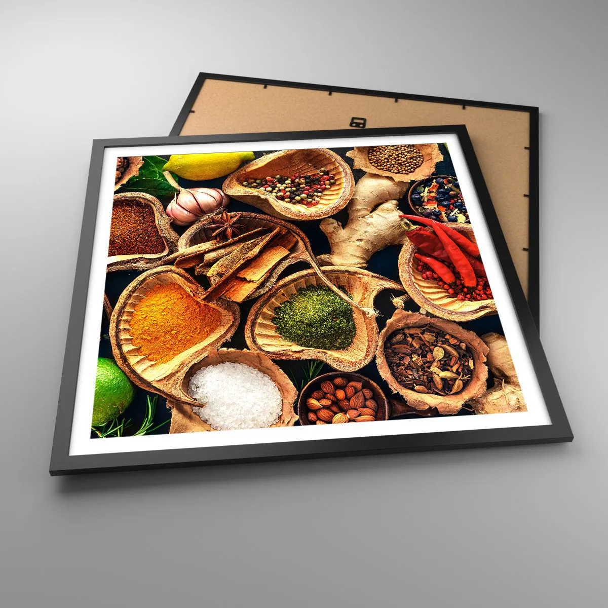 Poster in black frame - Take What You Want - 60x60 cm