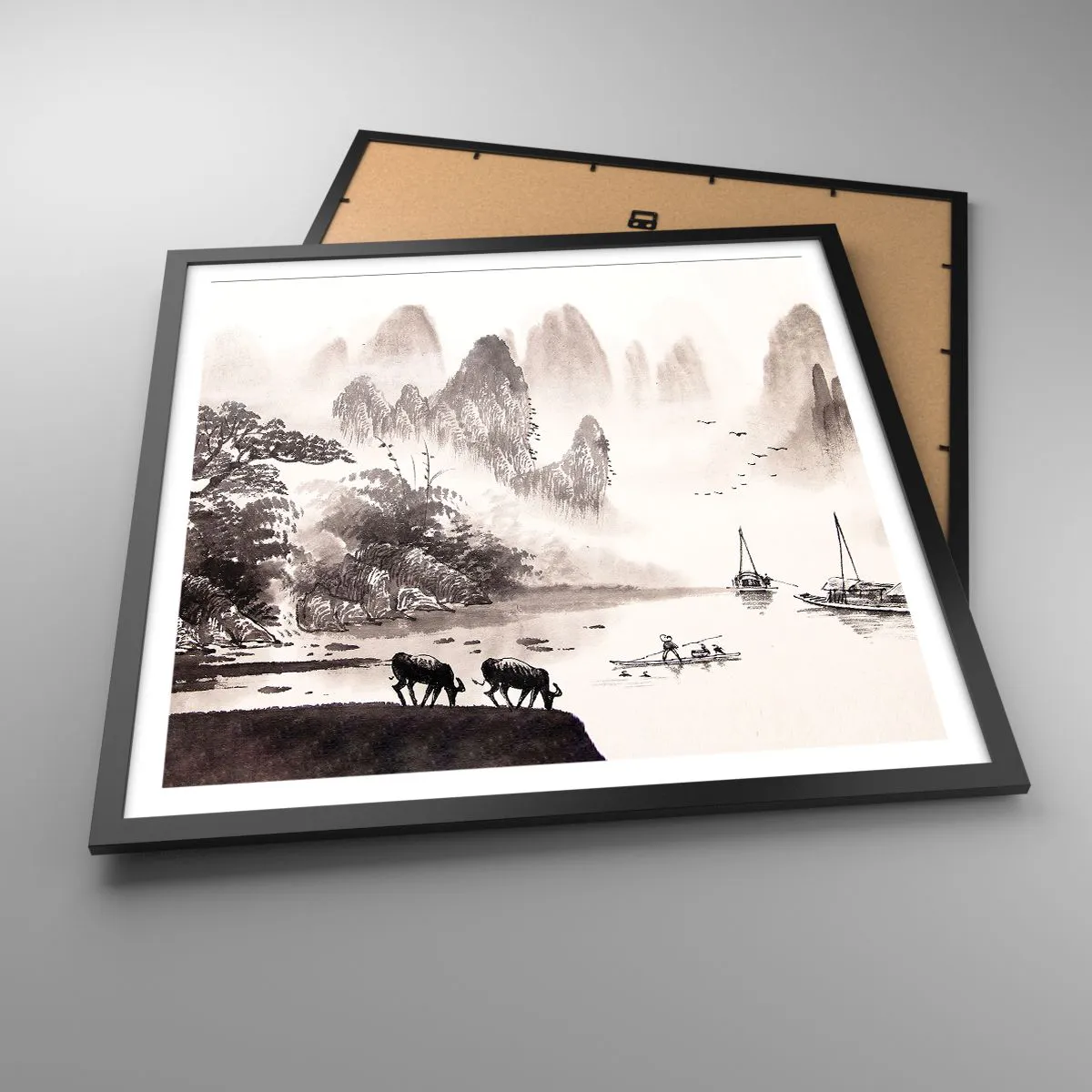 Plakát v černém rámu - Exotická všednost Východu - 60x60 cm