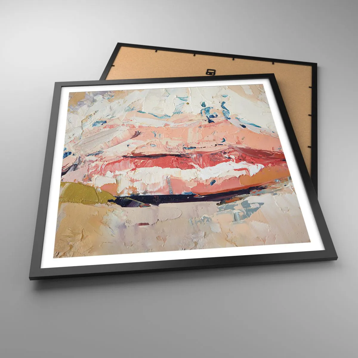 Poster in black frame - It Awakens the Senses - 60x60 cm