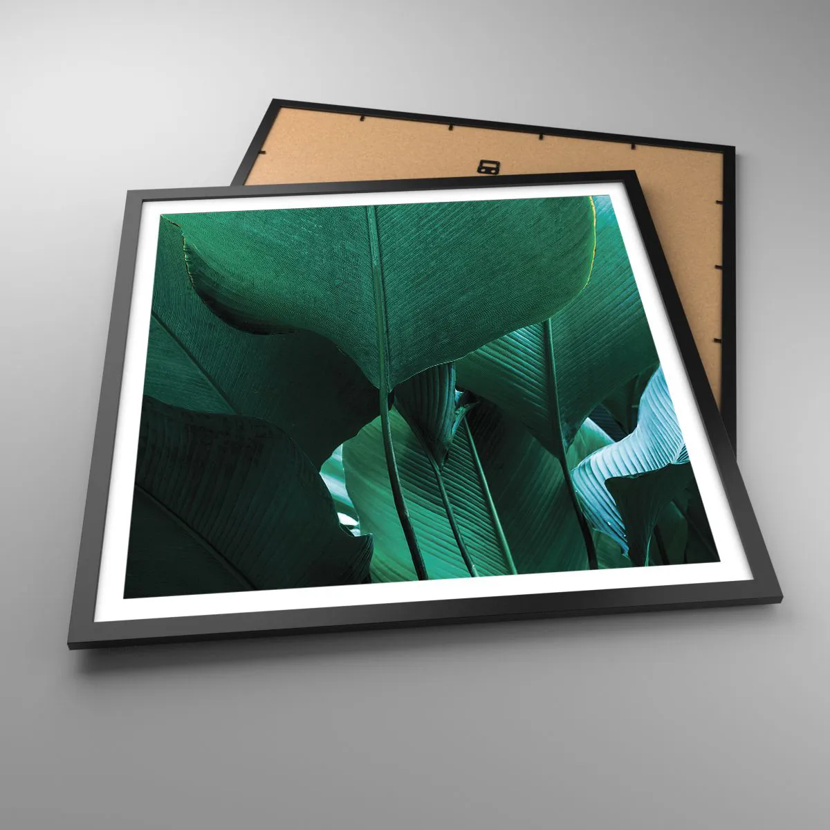 Plakat i sort ramme - Mod lyset - 60x60 cm