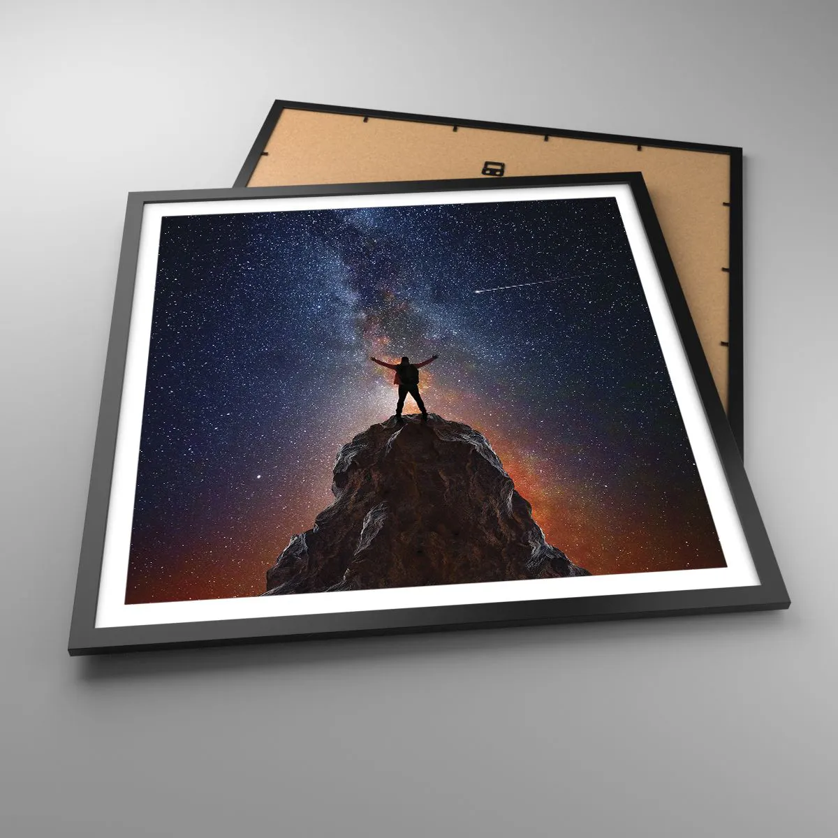 Plakat i sort ramme - Magten er hos mig! - 60x60 cm