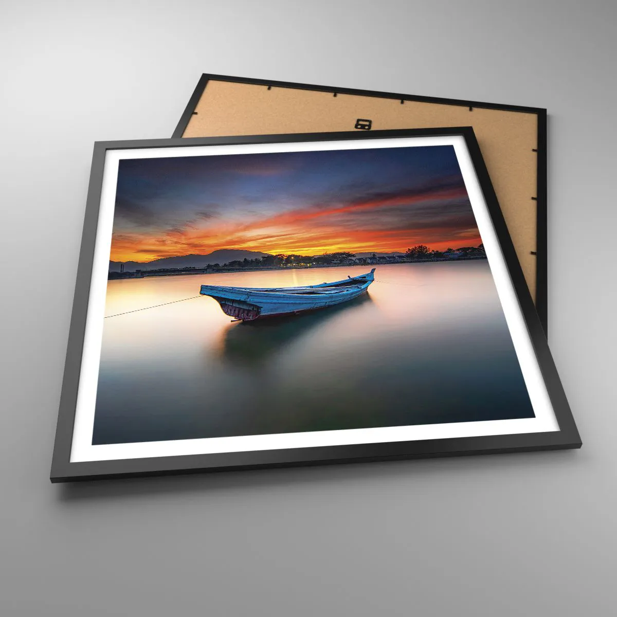 Plagát v čiernom ráme - Blíži sa dobrá noc - 60x60 cm