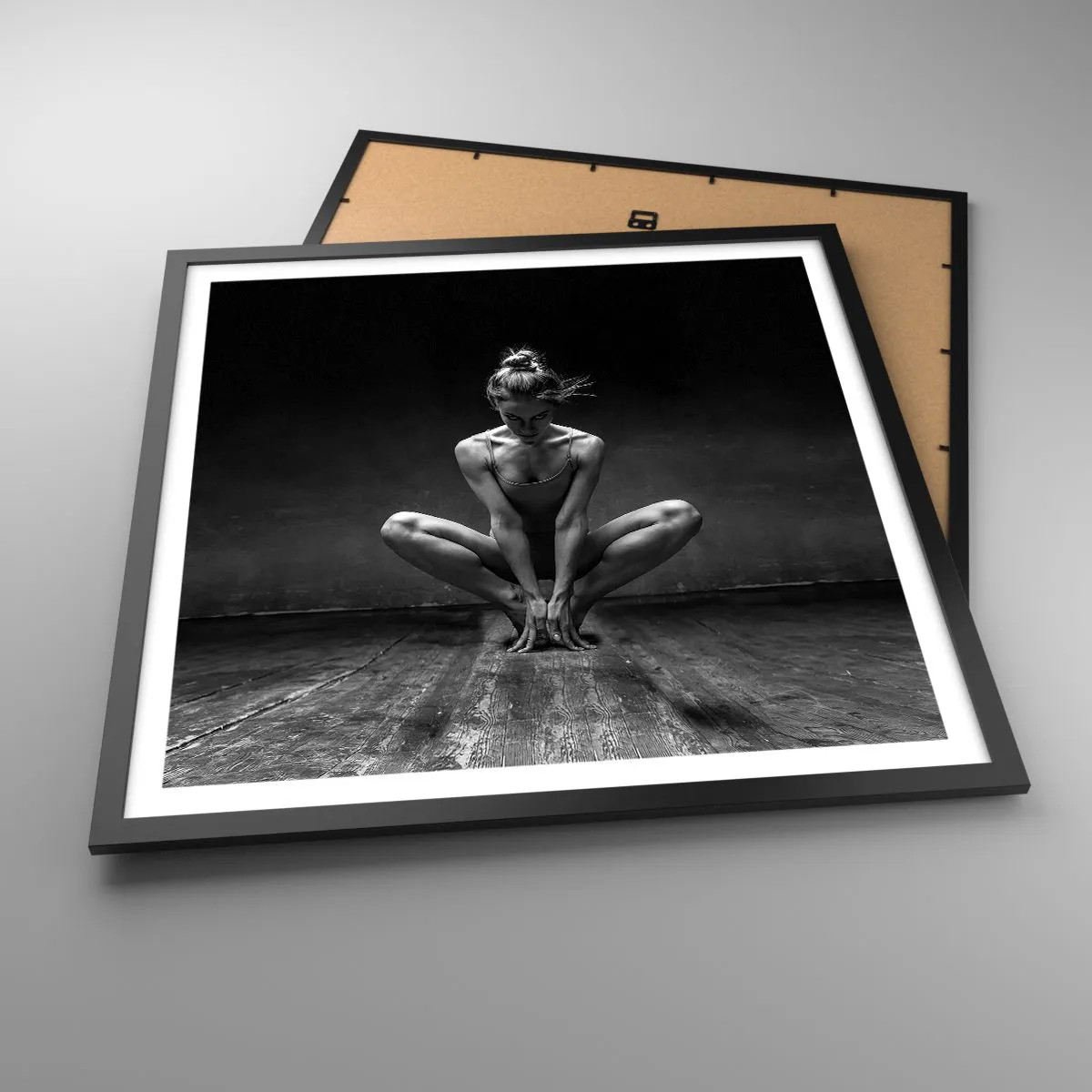 Poster in black frame - Concentration of Dancing Energy - 60x60 cm