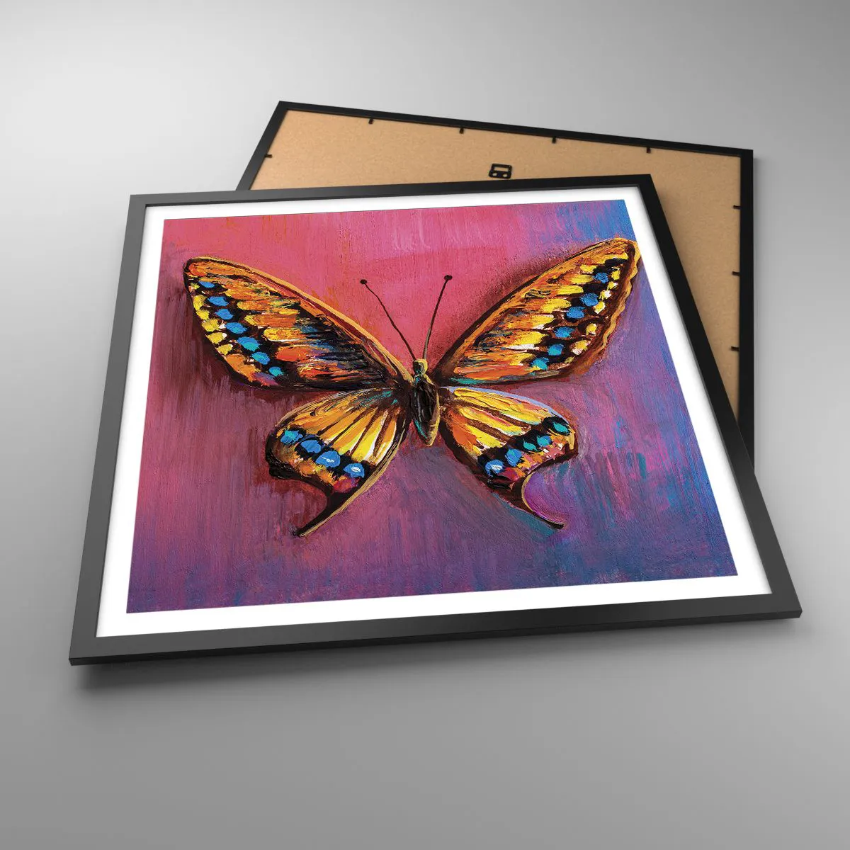 Affiche dans un cadre noir - Poster - Un joyau de la nature - 60x60 cm