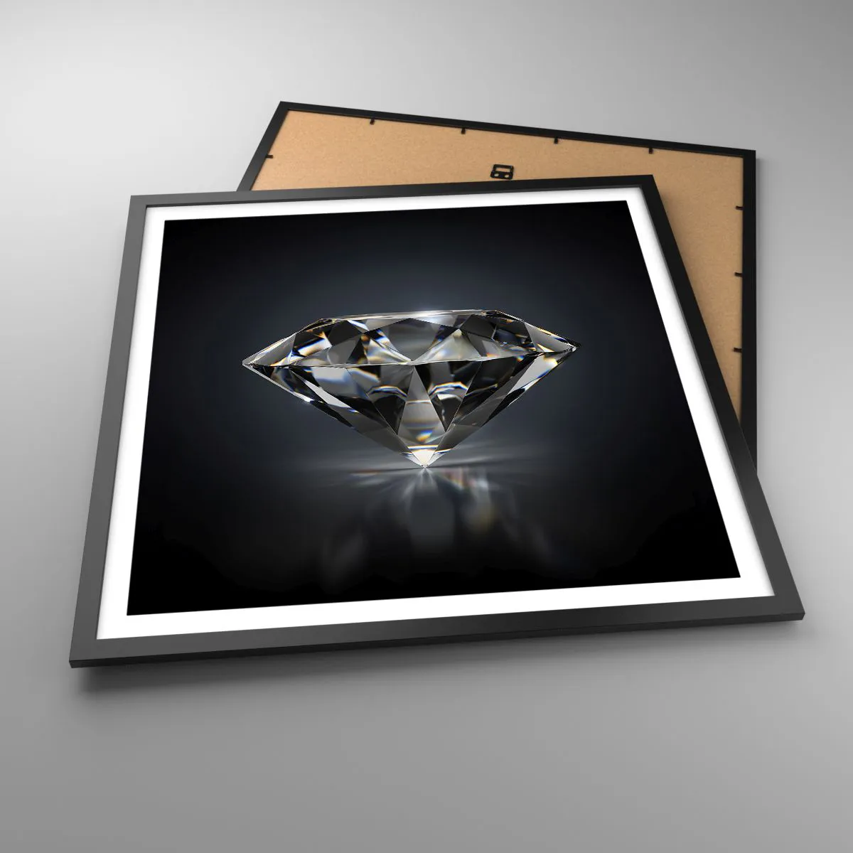 Plakát v černém rámu - Best girls friend - 60x60 cm