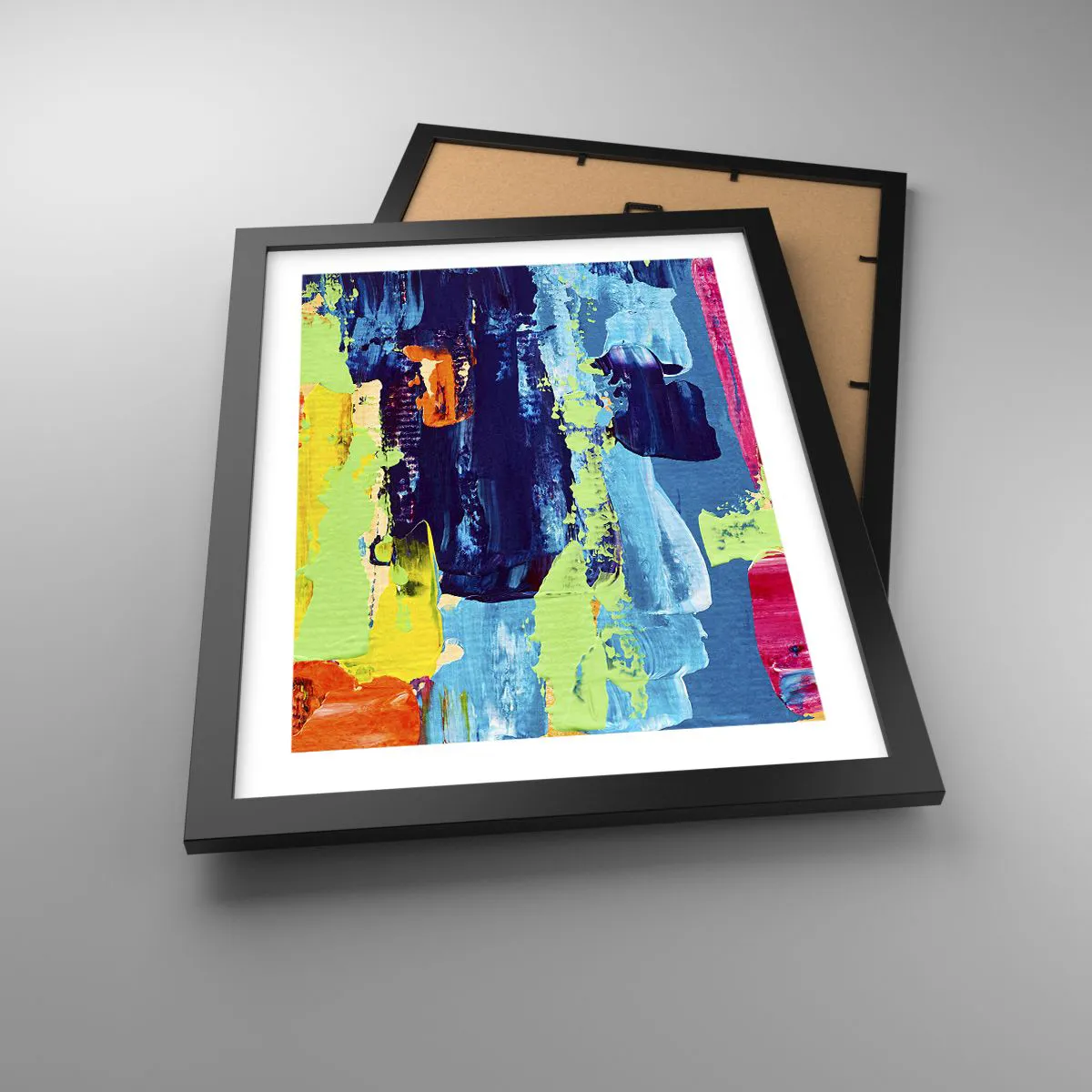 Plakat w czarnej ramie - Życie jest piękne! - 30x40 cm