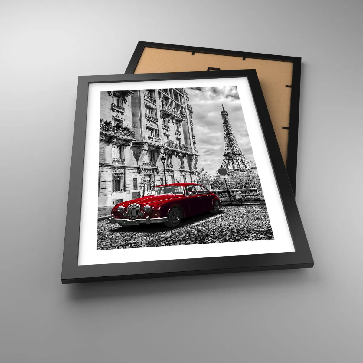 Plakat i sort ramme - Rovdyr i byen - 30x40 cm