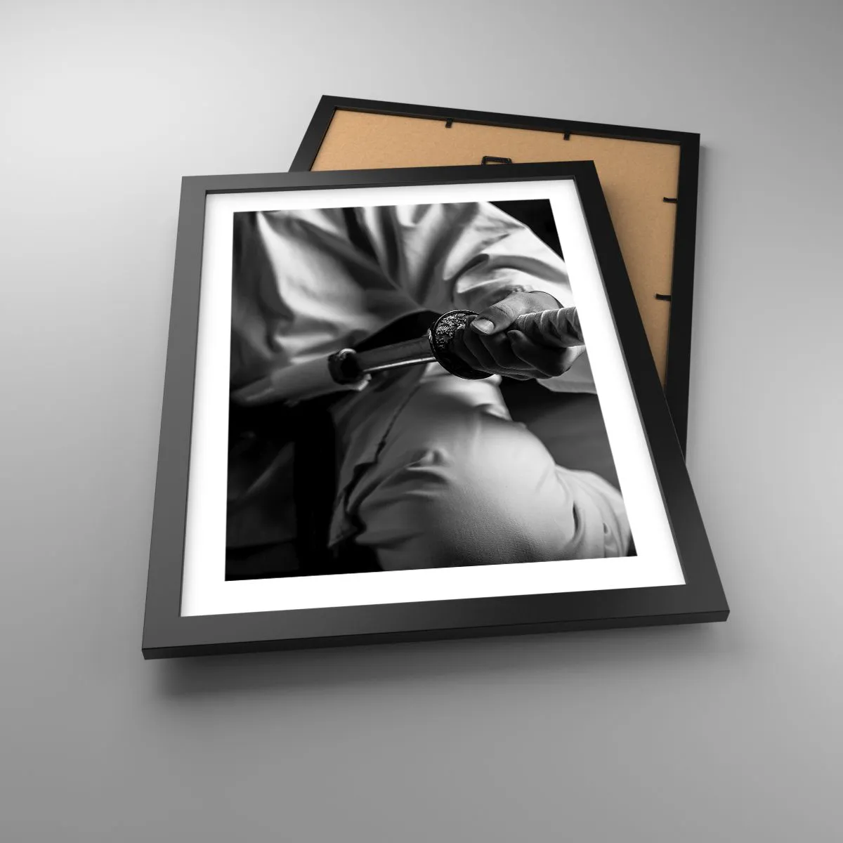 Plakat i sort ramme - En krigers sjæl - 30x40 cm