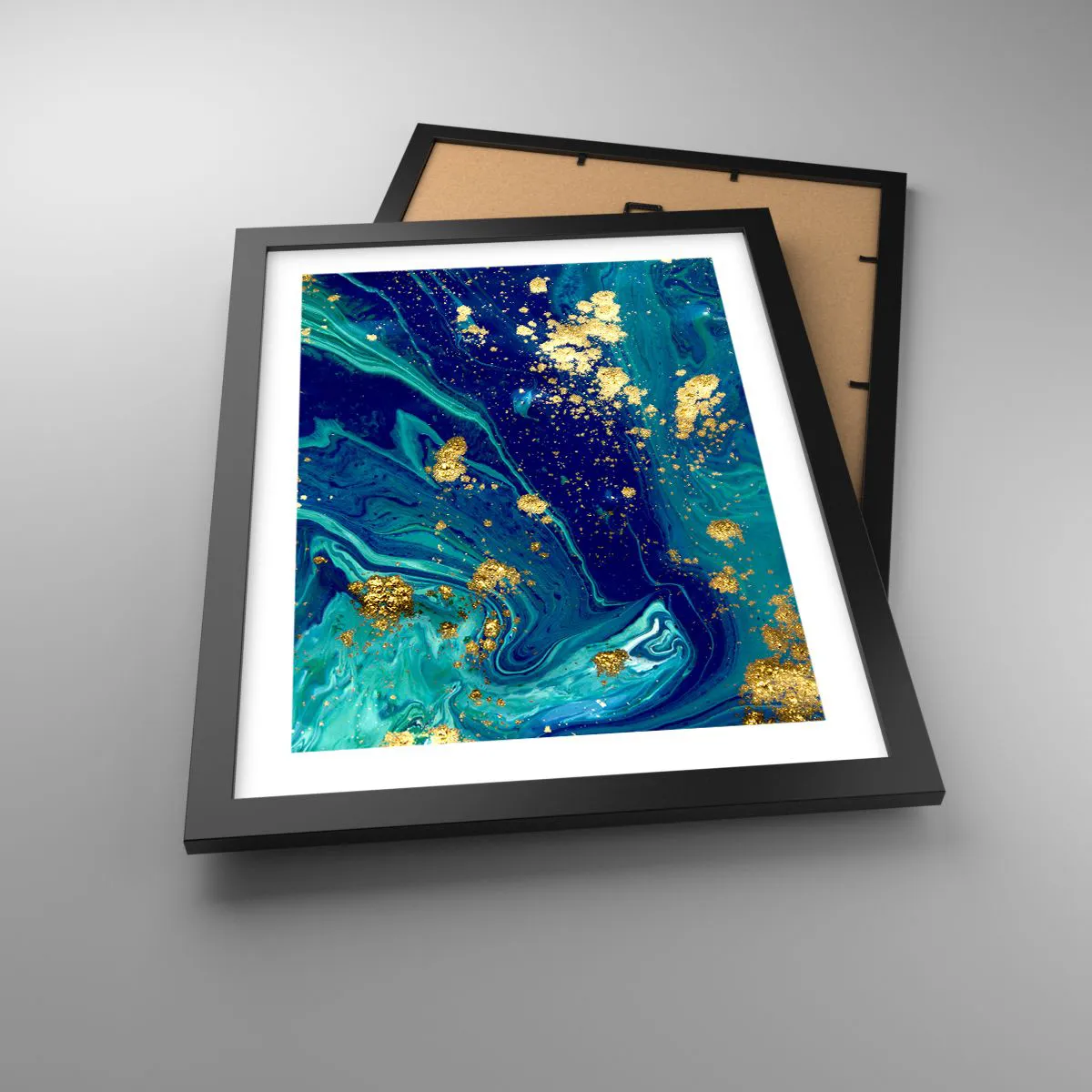 Affisch i svart ram - Solflingor - 30x40 cm