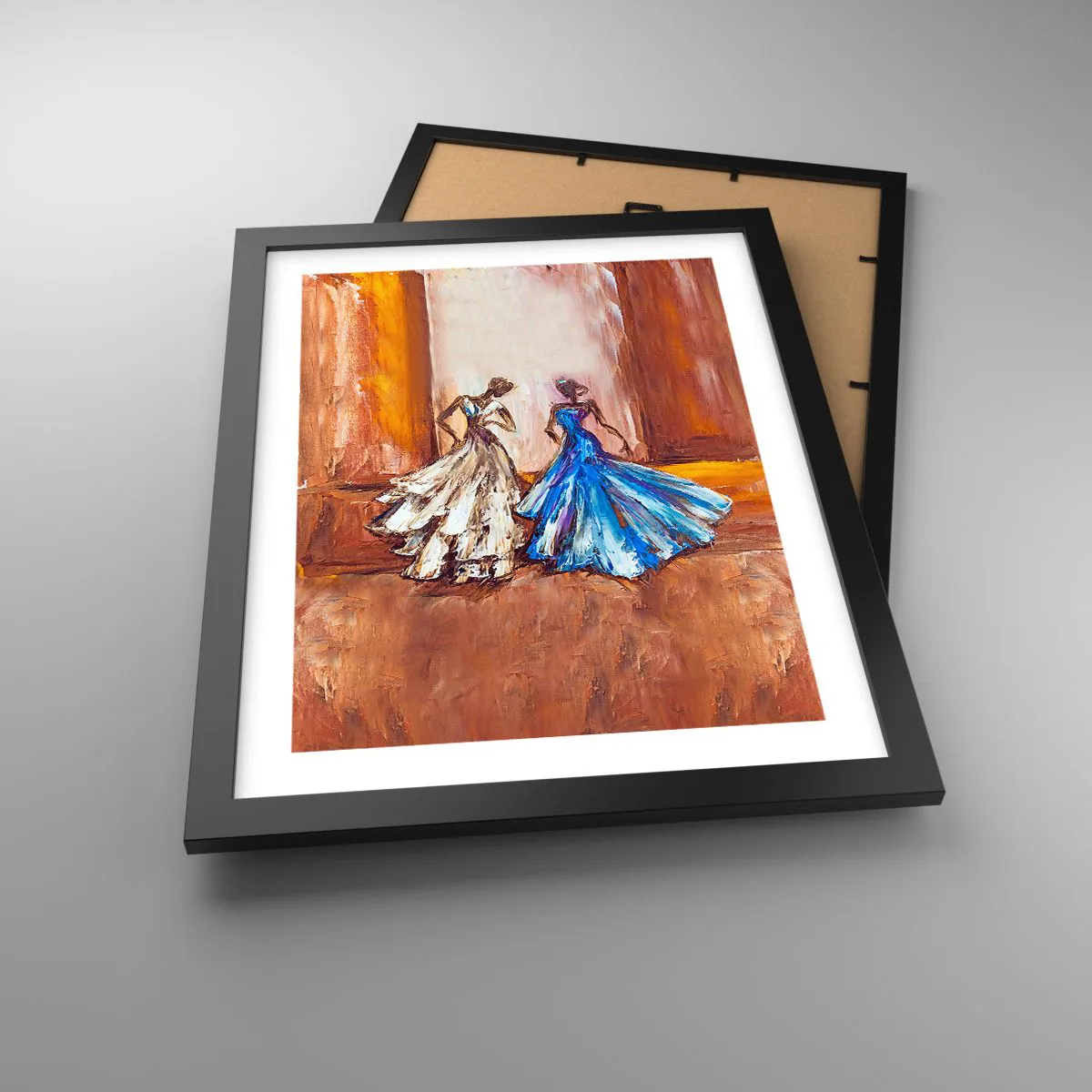 Poster in black frame - Charming Duo - 30x40 cm