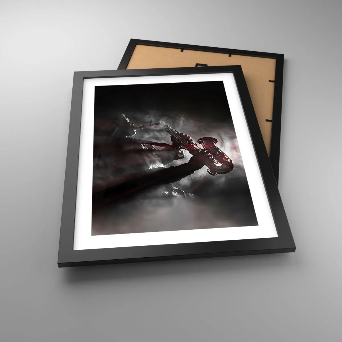 Plakat w czarnej ramie - W oparach jazzu - 30x40 cm