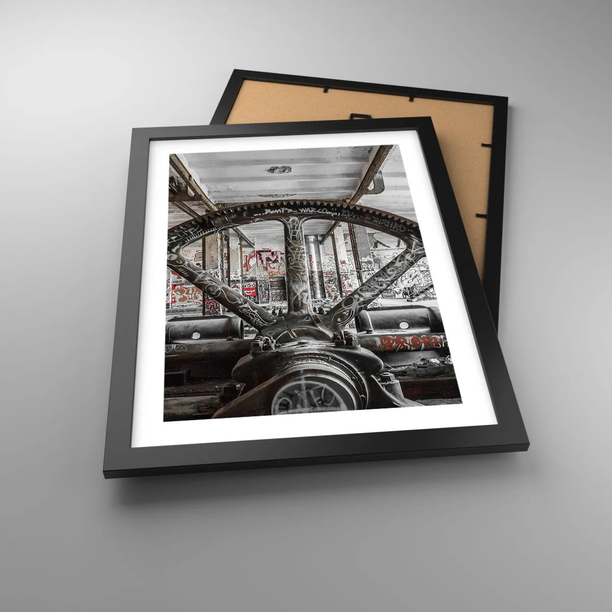 Poster in black frame - Secret Life of a Factory - 30x40 cm
