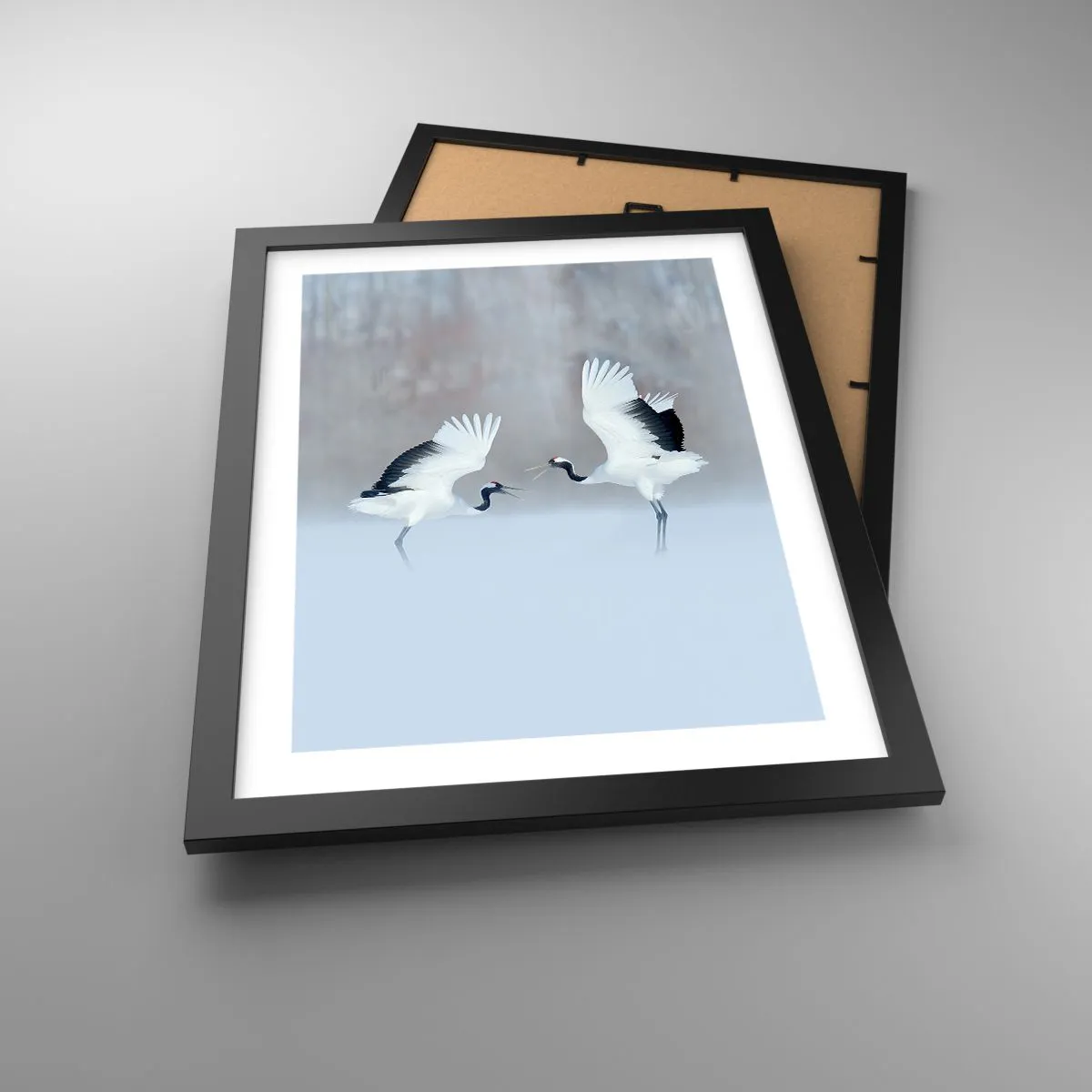 Poster in black frame - Dance in the Fog - 30x40 cm