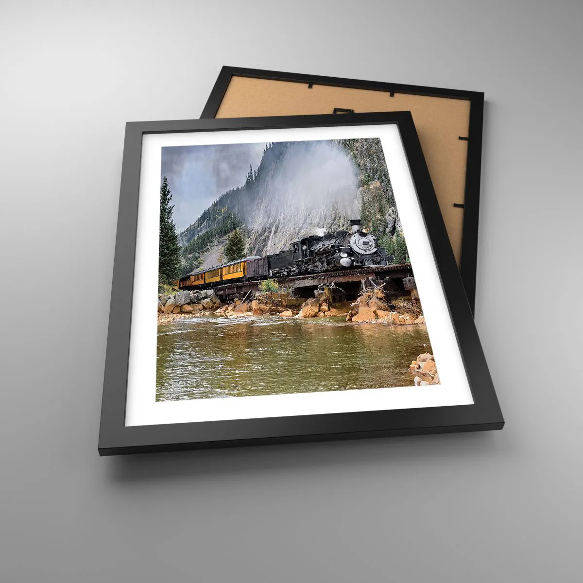 Poszter fehér keretben - Hova? Hova? - 30x40 cm