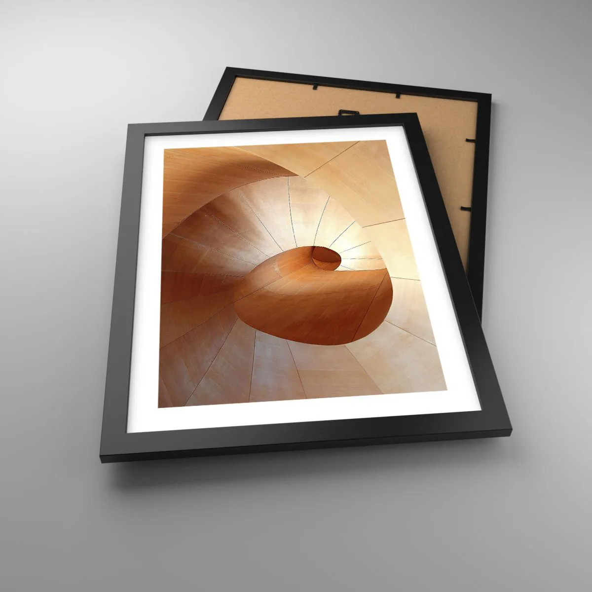 Affiche dans un cadre noir - Poster - Serpentin architectural - 30x40 cm