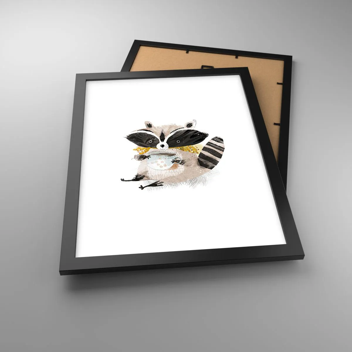 Plakat w czarnej ramie - Mój przyjaciel szop - 30x40 cm