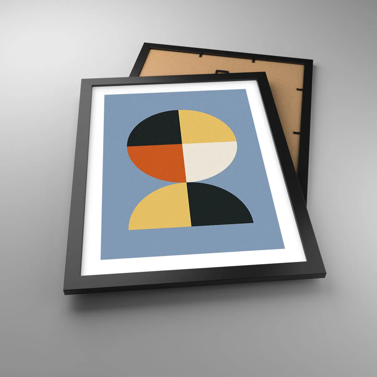 Plakat i sort ramme - Se og tæl - 30x40 cm