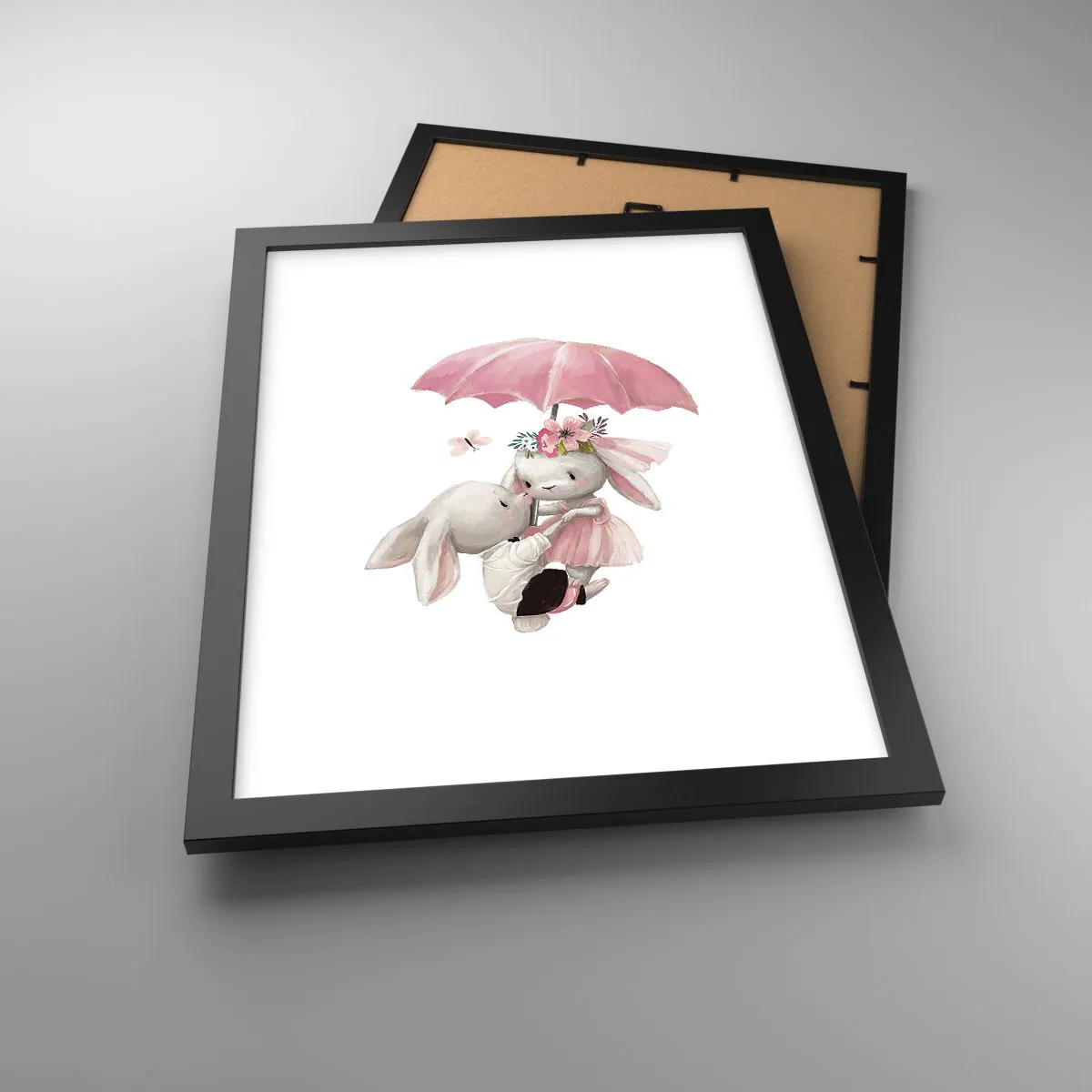 Plakat i sort ramme - Det er kærlighed - 30x40 cm