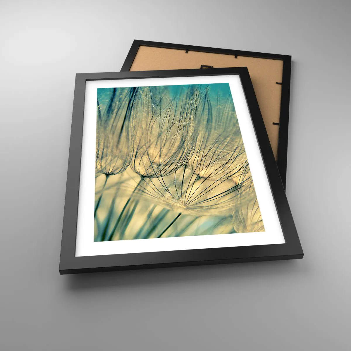Affiche dans un cadre noir - Poster - En attente du vent - 30x40 cm
