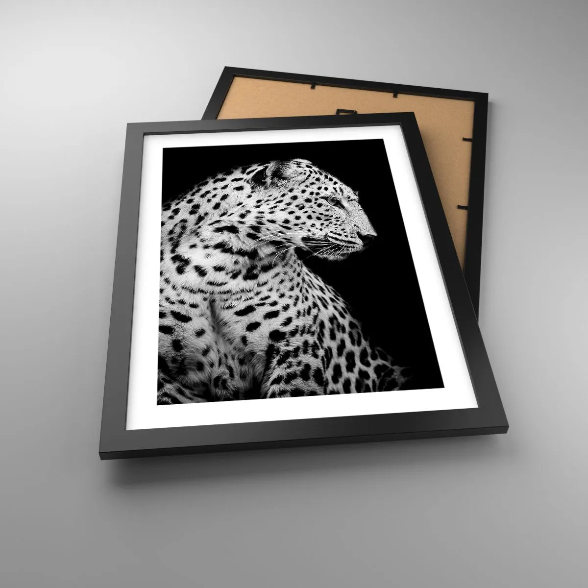 Poster in einem schwarzem Rahmen - Rechtes Profil perfekt! - 30x40 cm