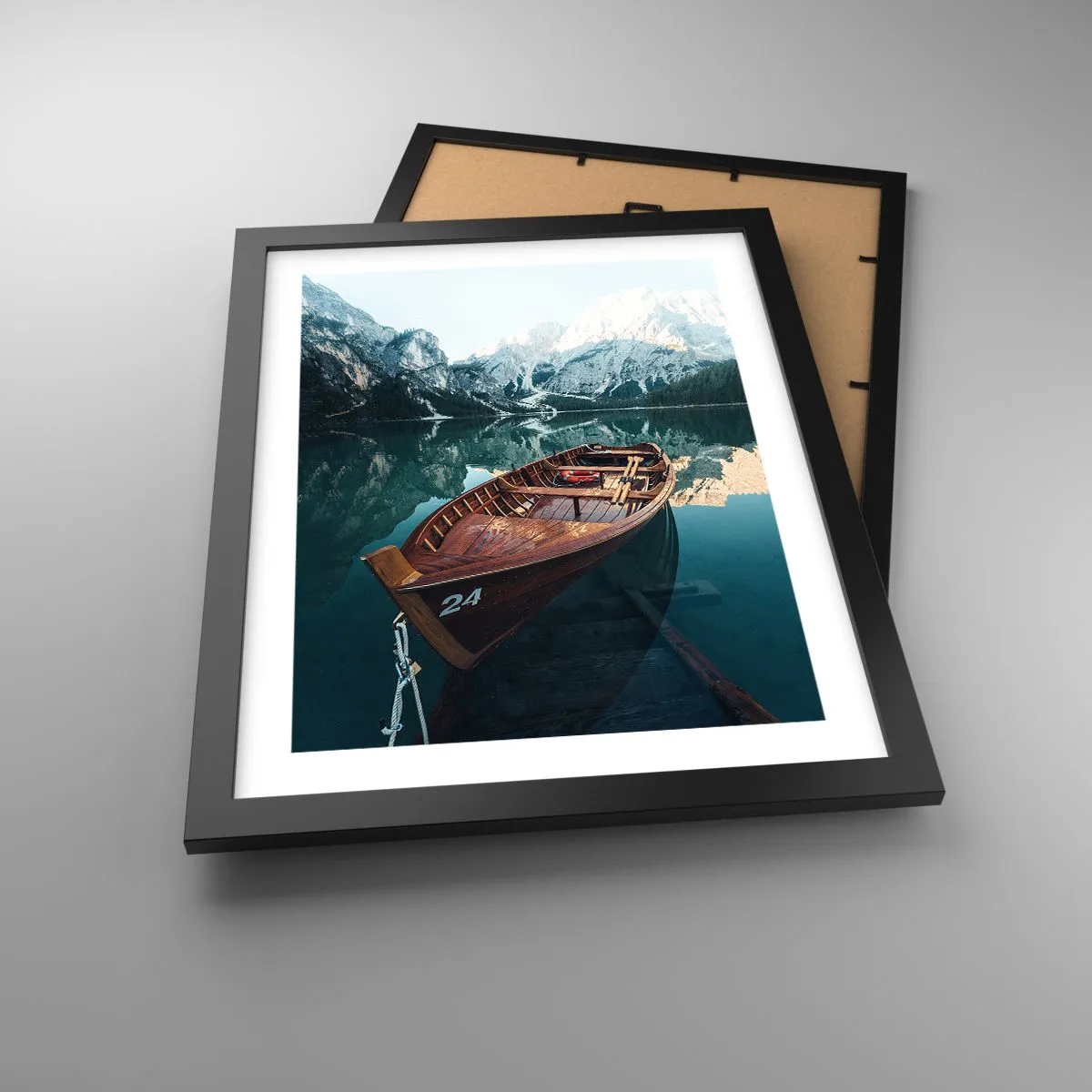 Plakat w czarnej ramie - Jak na szkle malowane - 30x40 cm