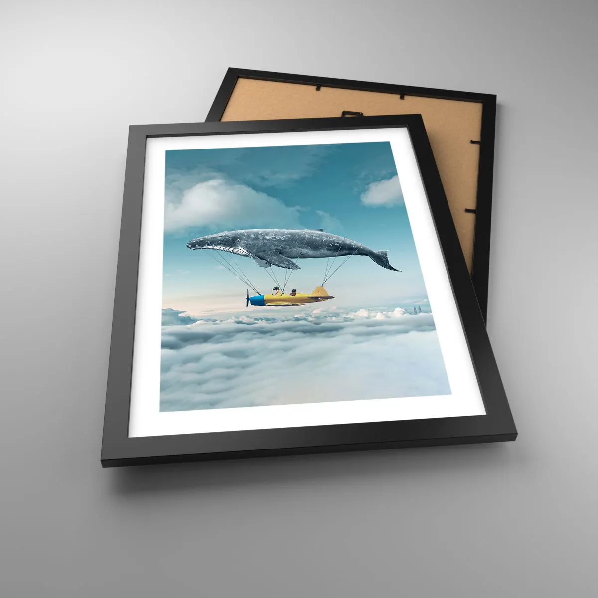 Poster in einem schwarzem Rahmen - Warum nicht? - 30x40 cm