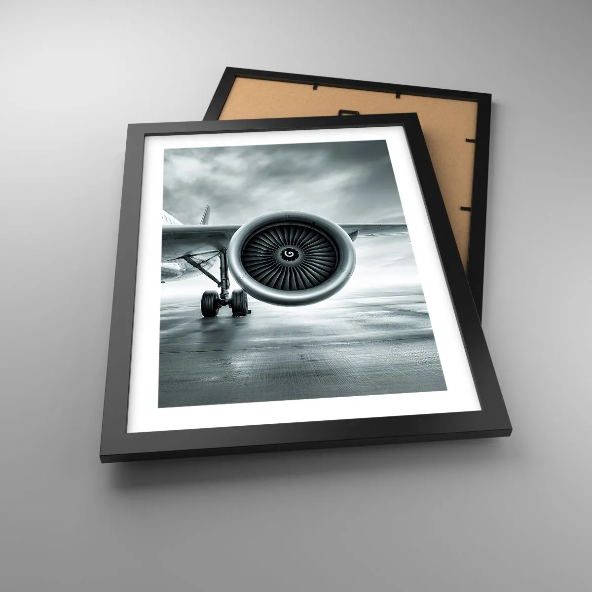 Póster en marco negro - Hay poder - 30x40 cm