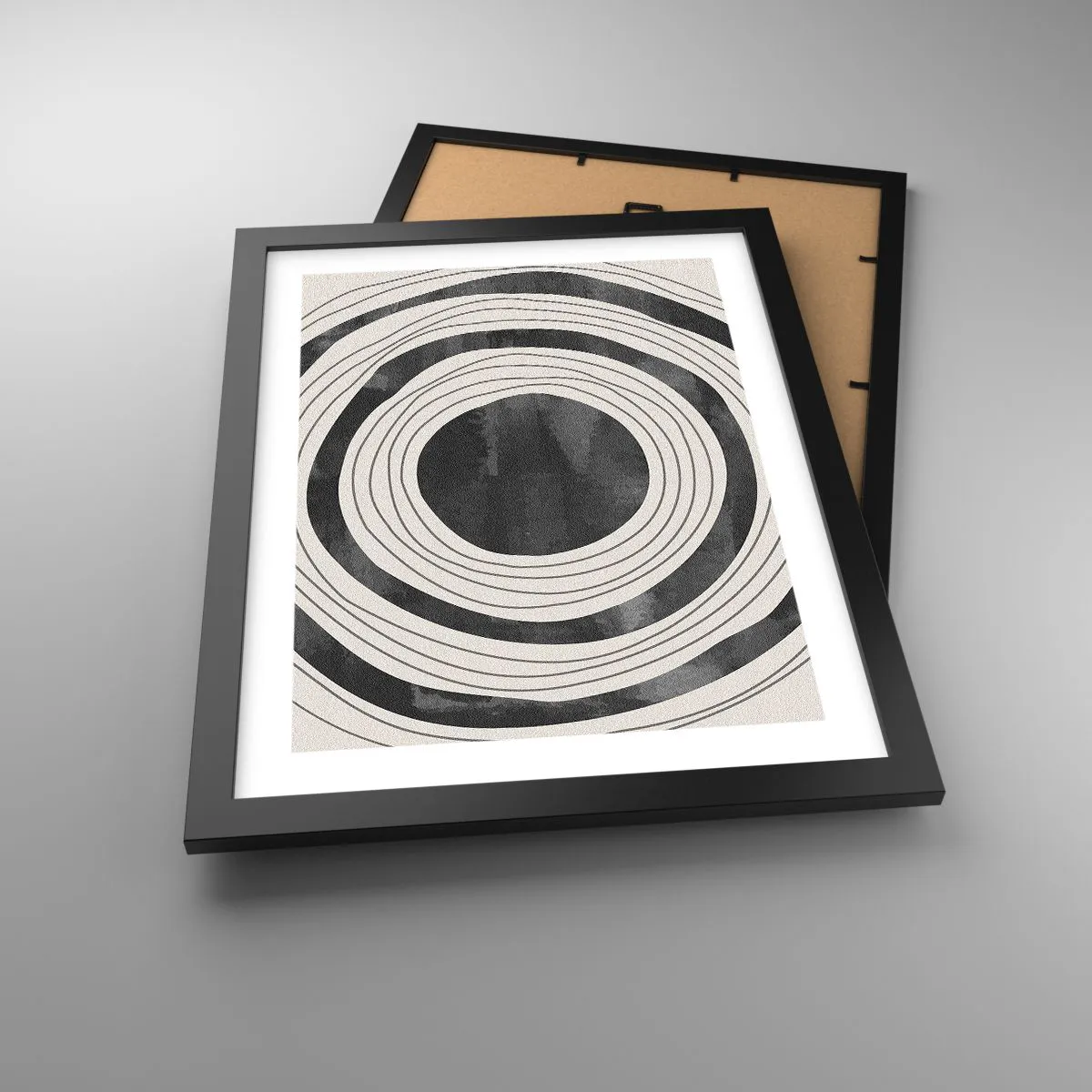 Poster în ramă neagră - Direct la subiect - 30x40 cm