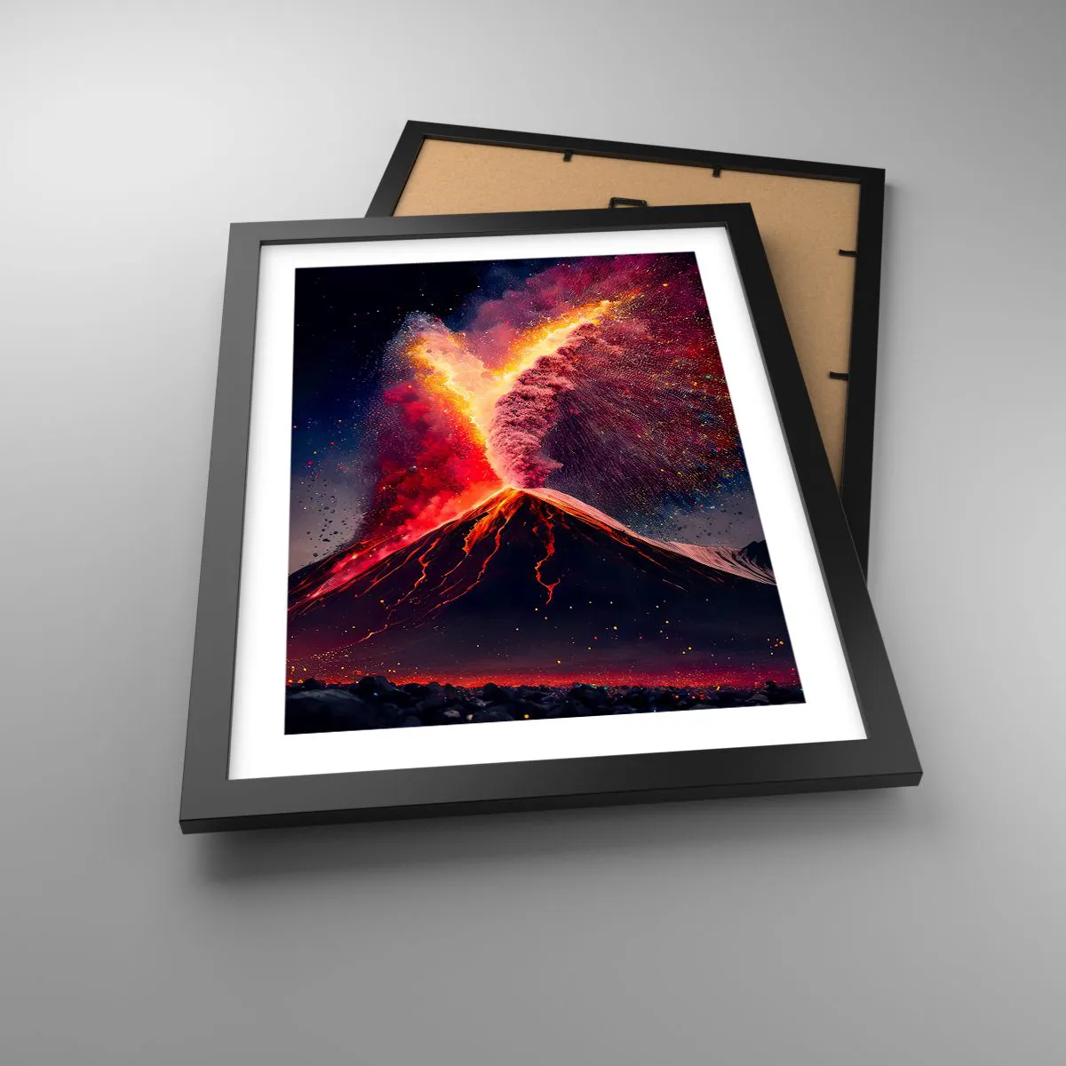 Plagát v čiernom ráme - Krása a hrôza - 30x40 cm