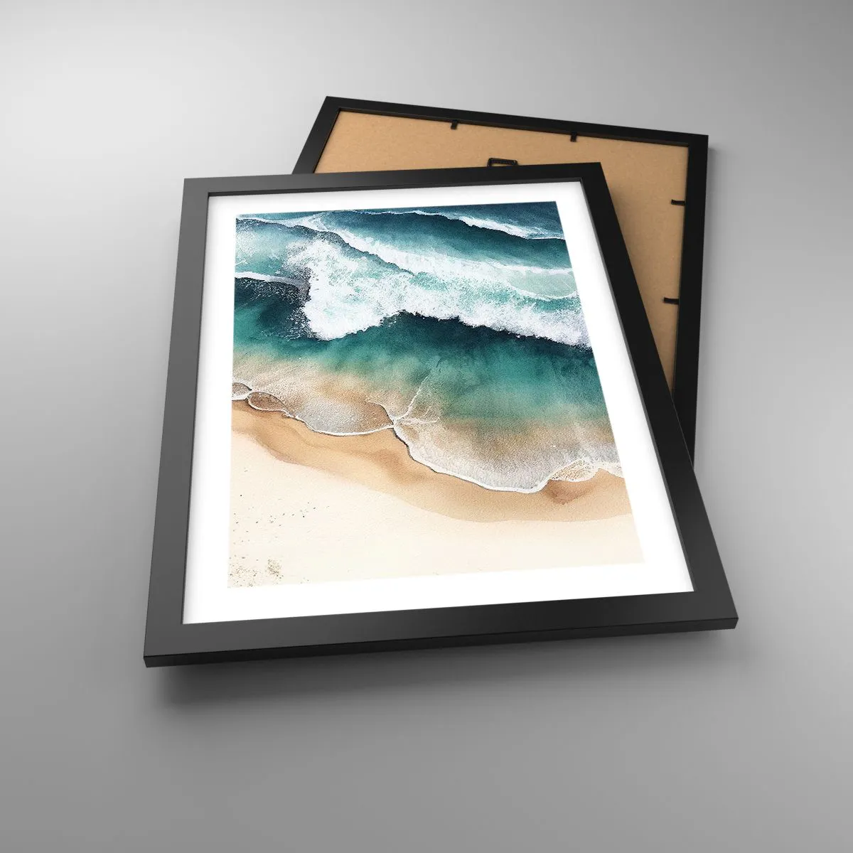 Poster in een zwarte lijst - De eeuwige ontmoeting - 30x40 cm