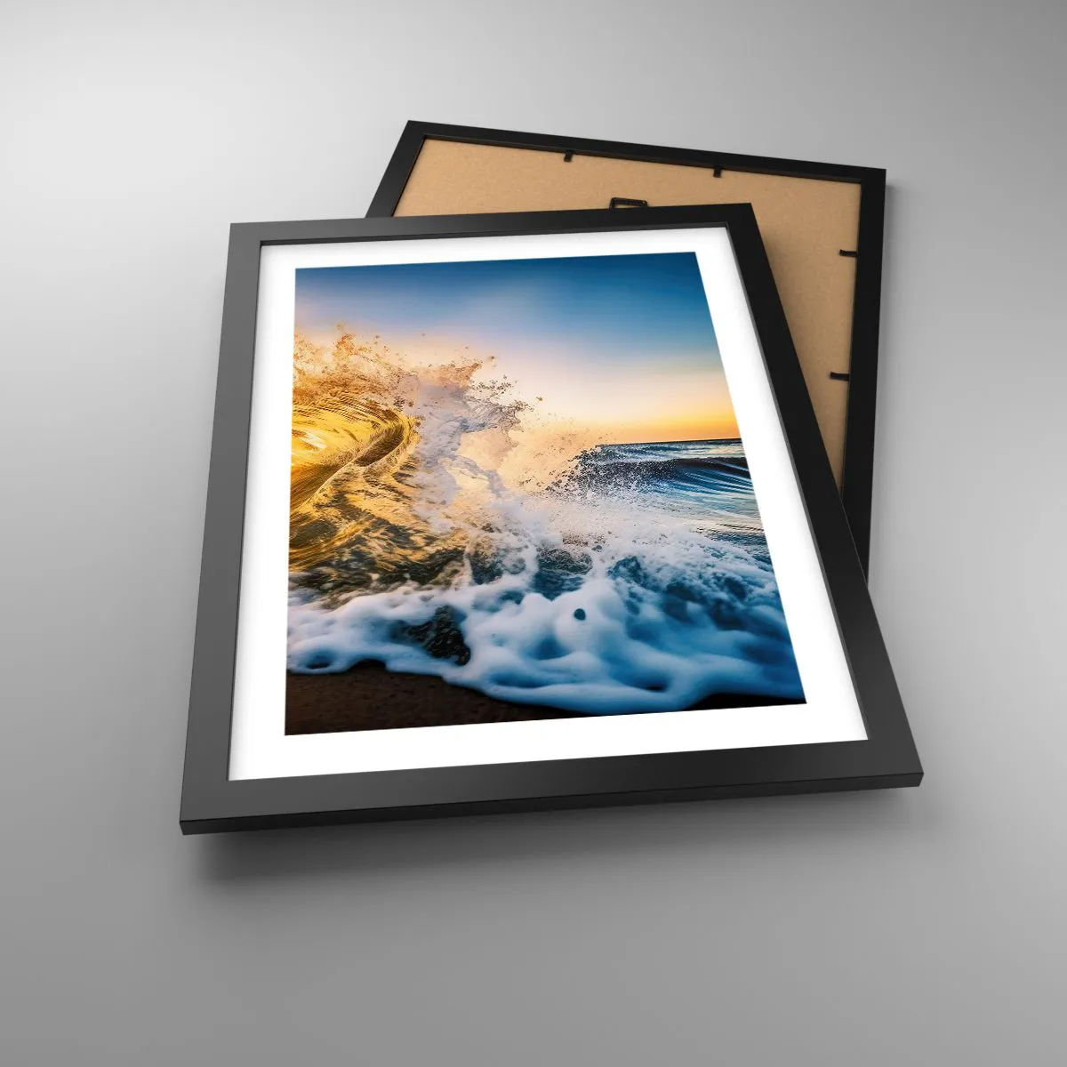 Plakát v černém rámu - Hra v písku - 30x40 cm