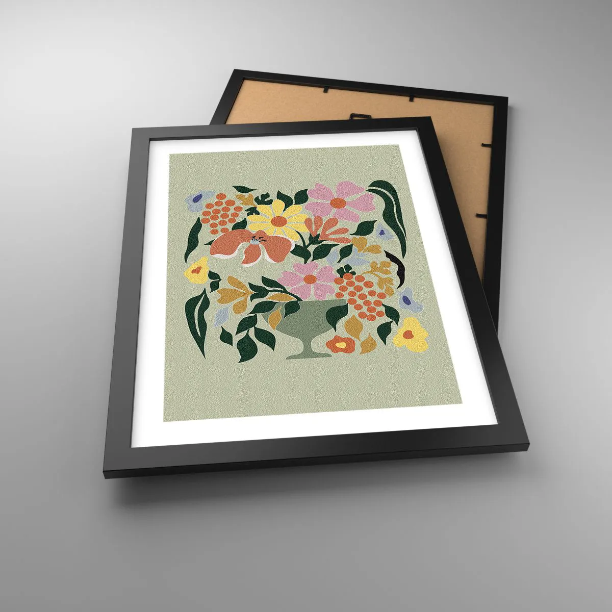 Poszter fehér keretben - Egy csokor, mely csordultig van élettel - 30x40 cm