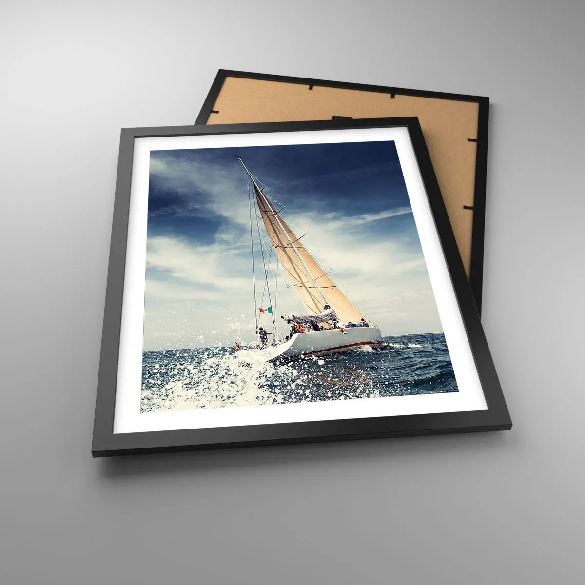 Affiche dans un cadre noir - Poster - Ils ne nous rattraperont pas ! - 40x50 cm