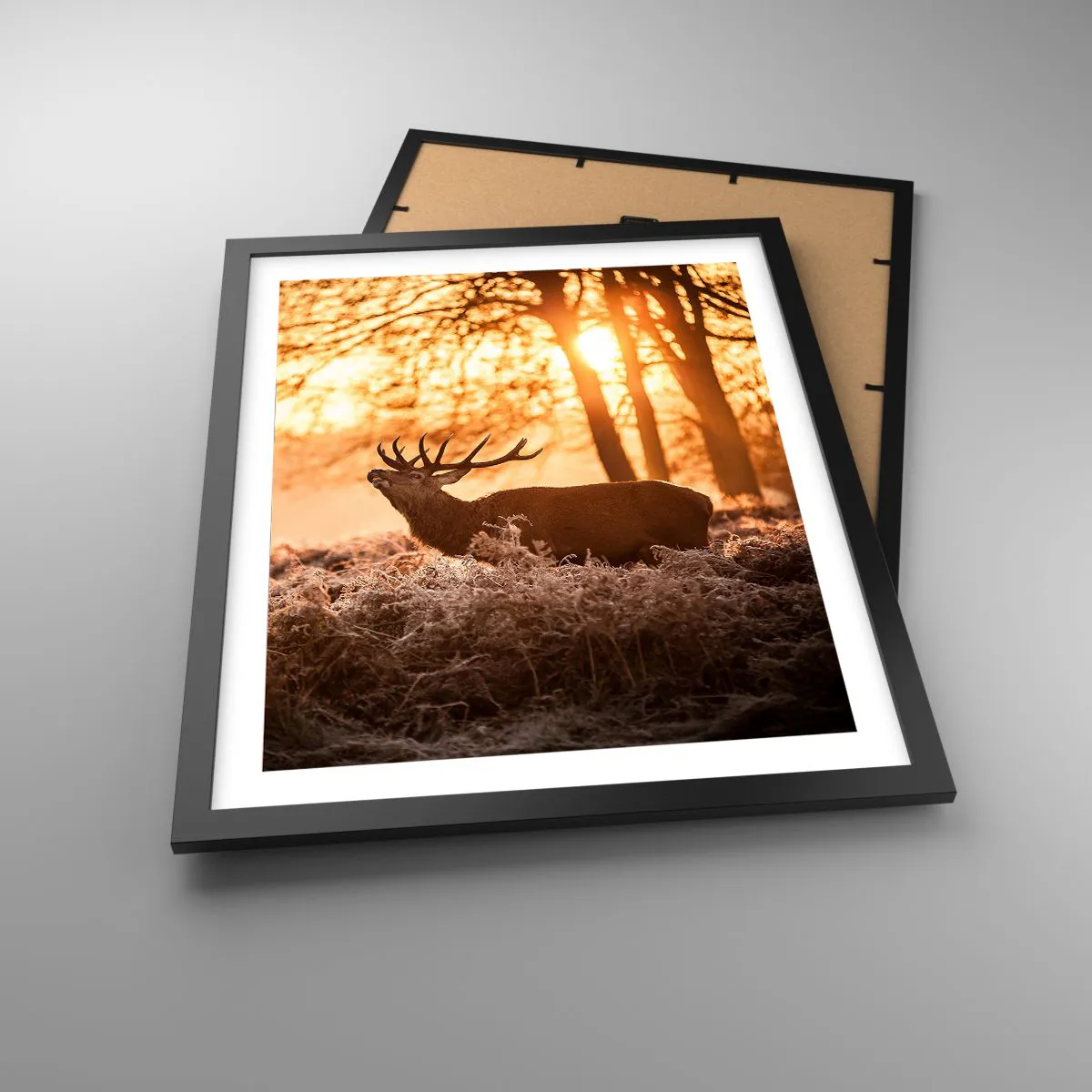 Poster în ramă neagră - Visul unui vânător - 40x50 cm