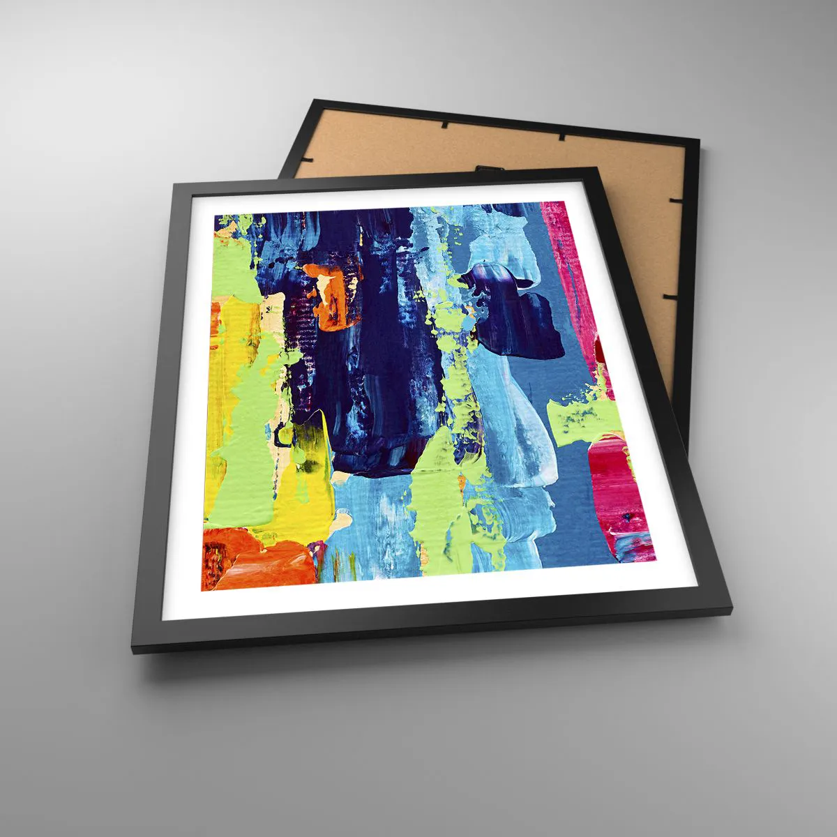 Plakat w czarnej ramie - Życie jest piękne! - 40x50 cm